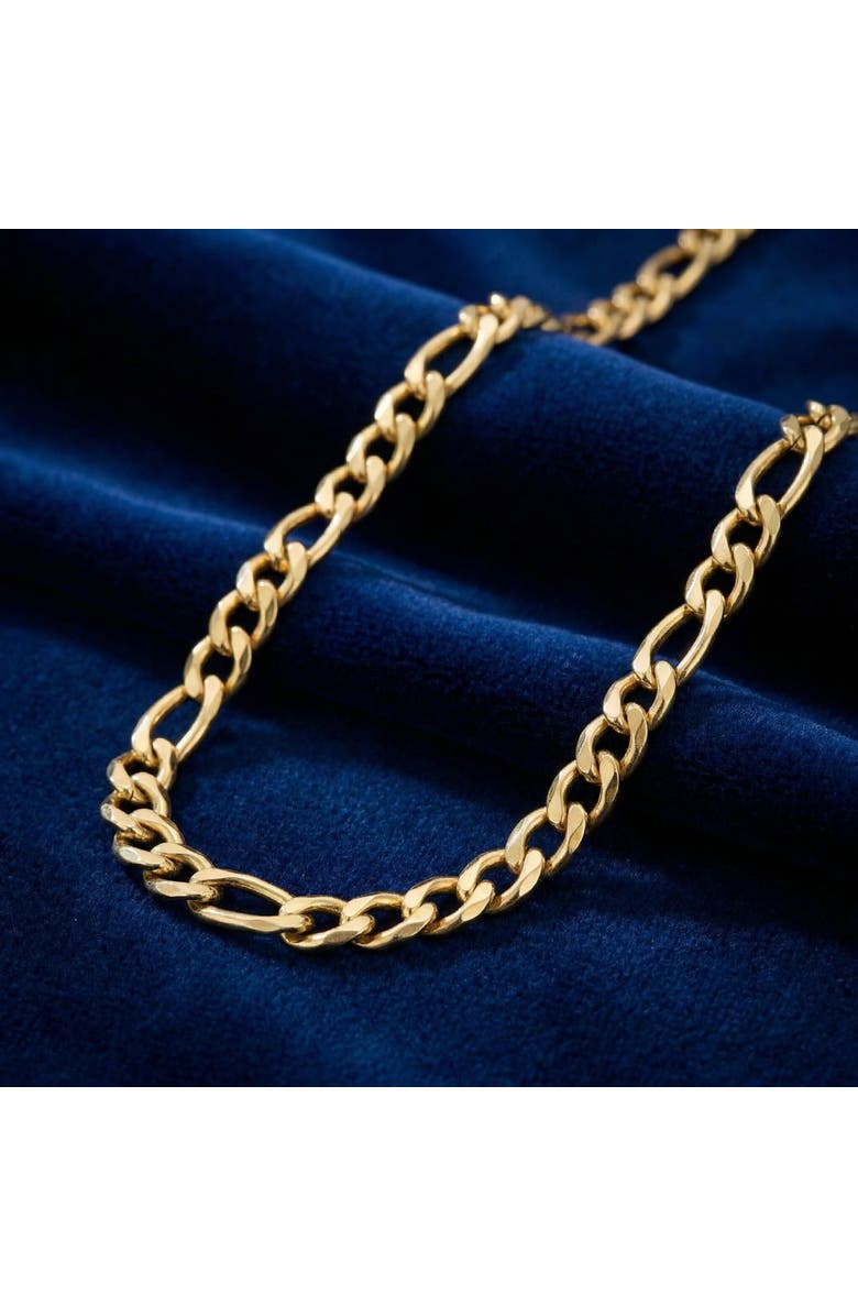 Bliss Diamond 14k Gold-filled Figaro Link Chain Necklace, Alternate, color, 14K Yellow Gold