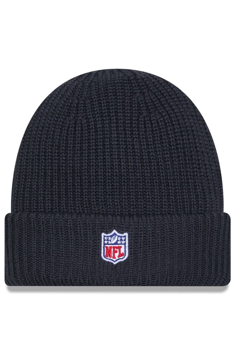 New Era Men's New Era Charcoal Philadelphia Eagles 2025 Sideline Cold Weather Cuffed Knit Hat, Alternate, color, Charcoal