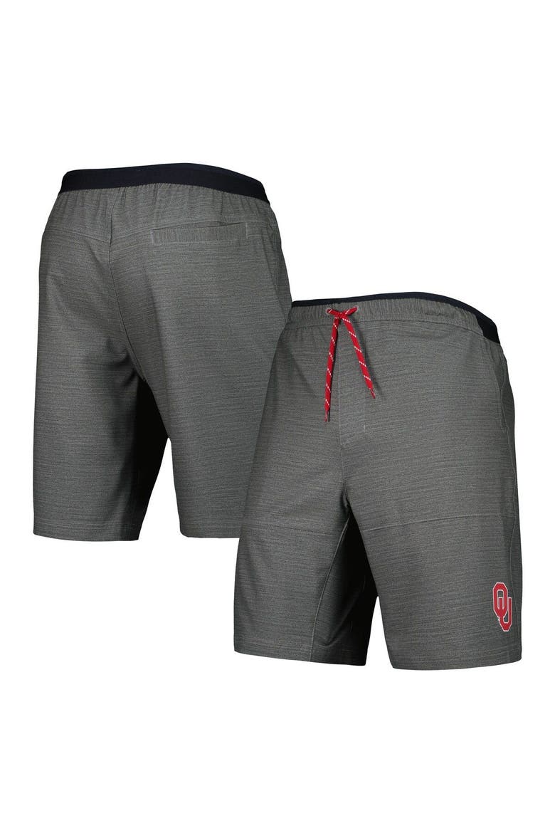Men's Columbia Gray Oklahoma Sooners Twisted Creek Omni-Shield Shorts, Main, color, Gray