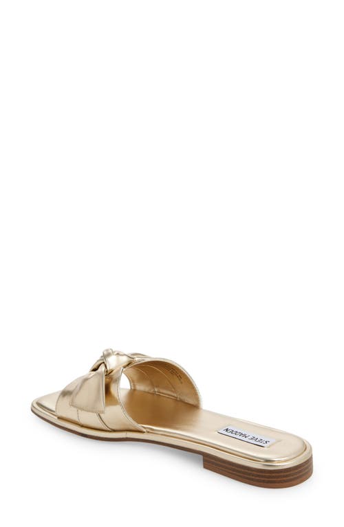 Steve Madden Tatumm Slide Sandal In Gold