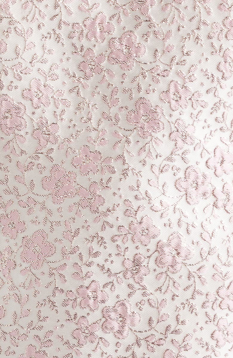 Lilly Pulitzer<sup>®</sup> Mylan Pearly Collar Metallic Floral Shift Dress, Alternate, color, Conch Shell Pink Ritsy Ditsy