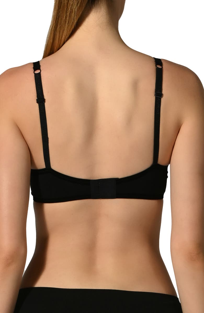 Wolford Contour Skin 3W Wireless Bra, Alternate, color, Black