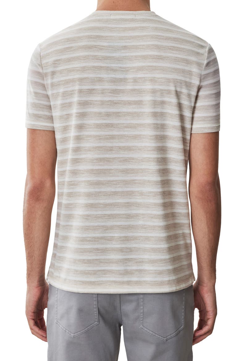 Hockney Stripe Short Sleeve Crewneck T-Shirt, Alternate, color, TAN