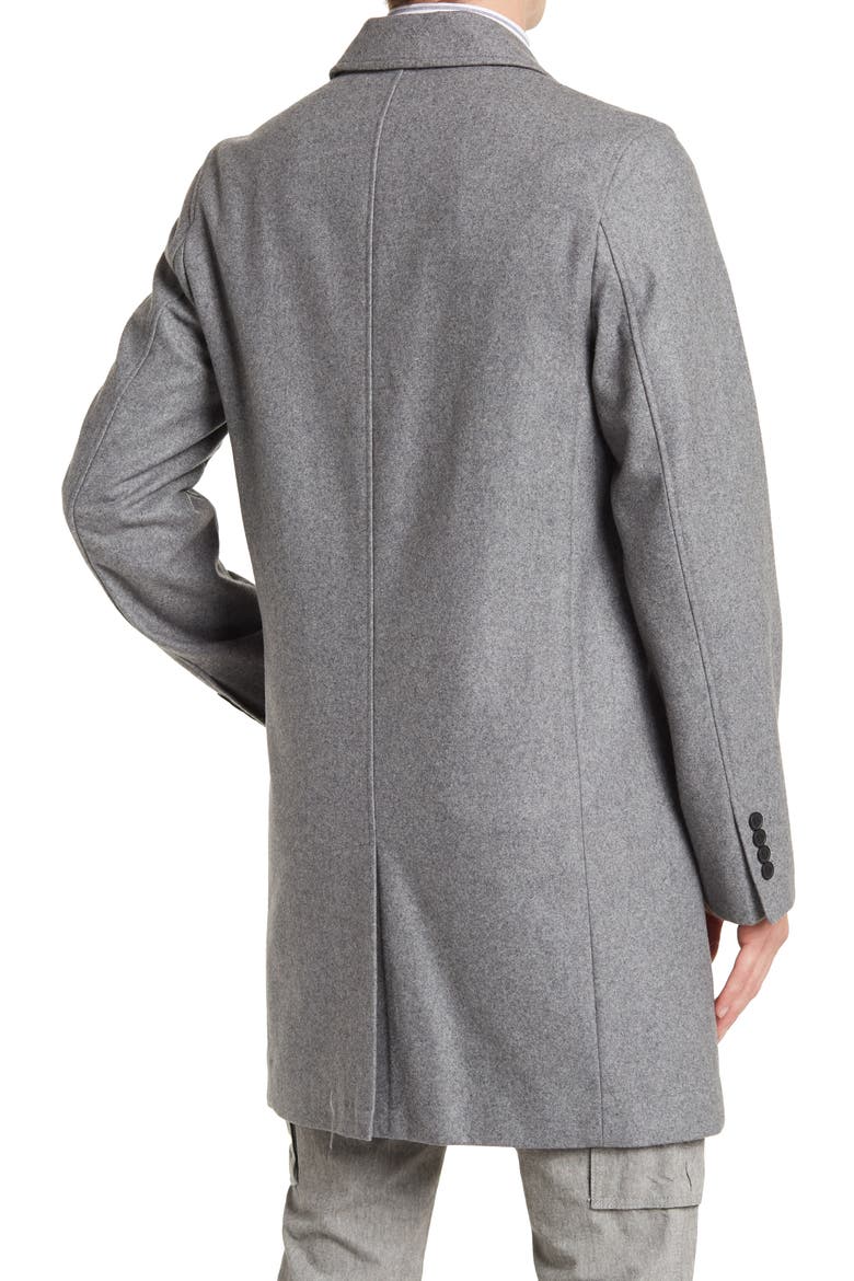 Wool Blend Melton Classic Topper, Alternate, color, LT GREY