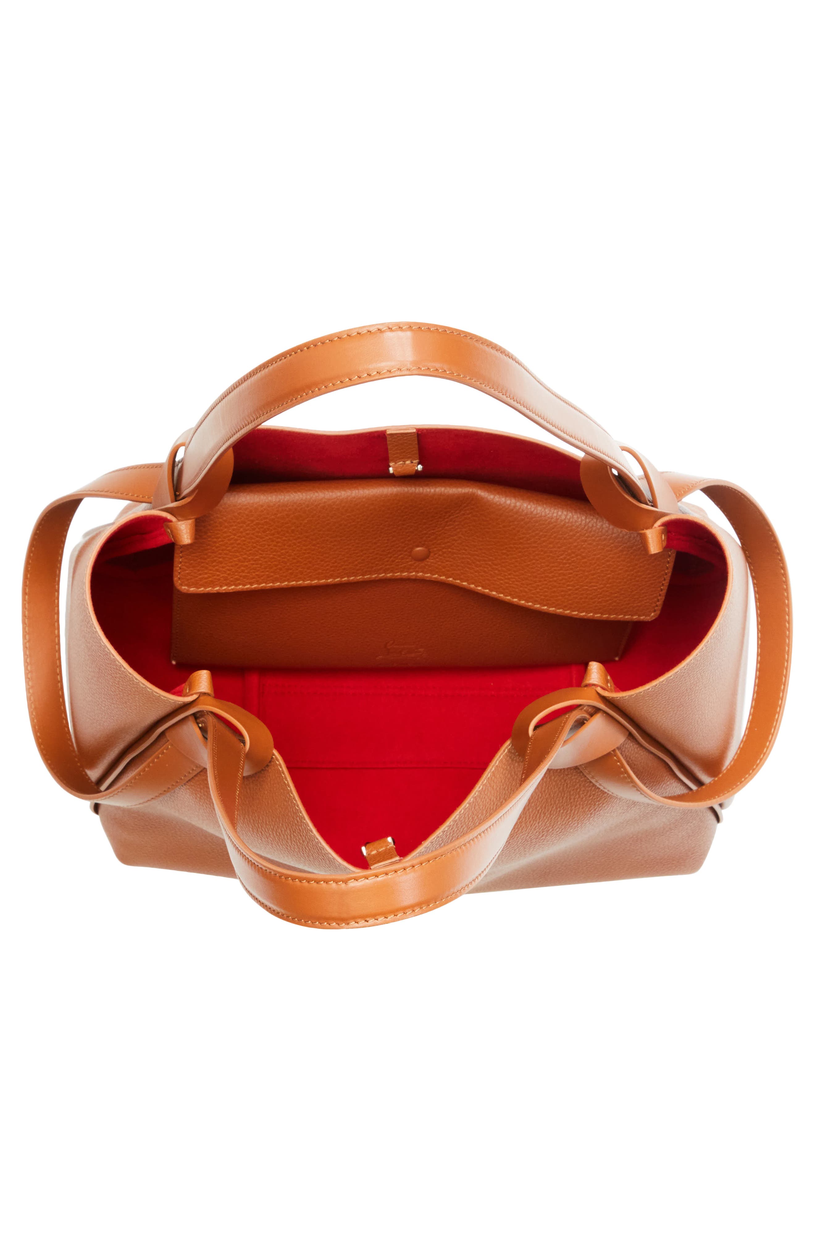 Christian Louboutin Small Bettina Leather Tote, Alternate, color, Bg71 Cuoio