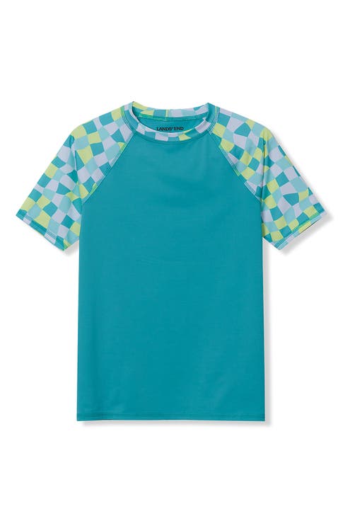 Boys Short Sleeve UPF 50 Sun Protection Rash Guard