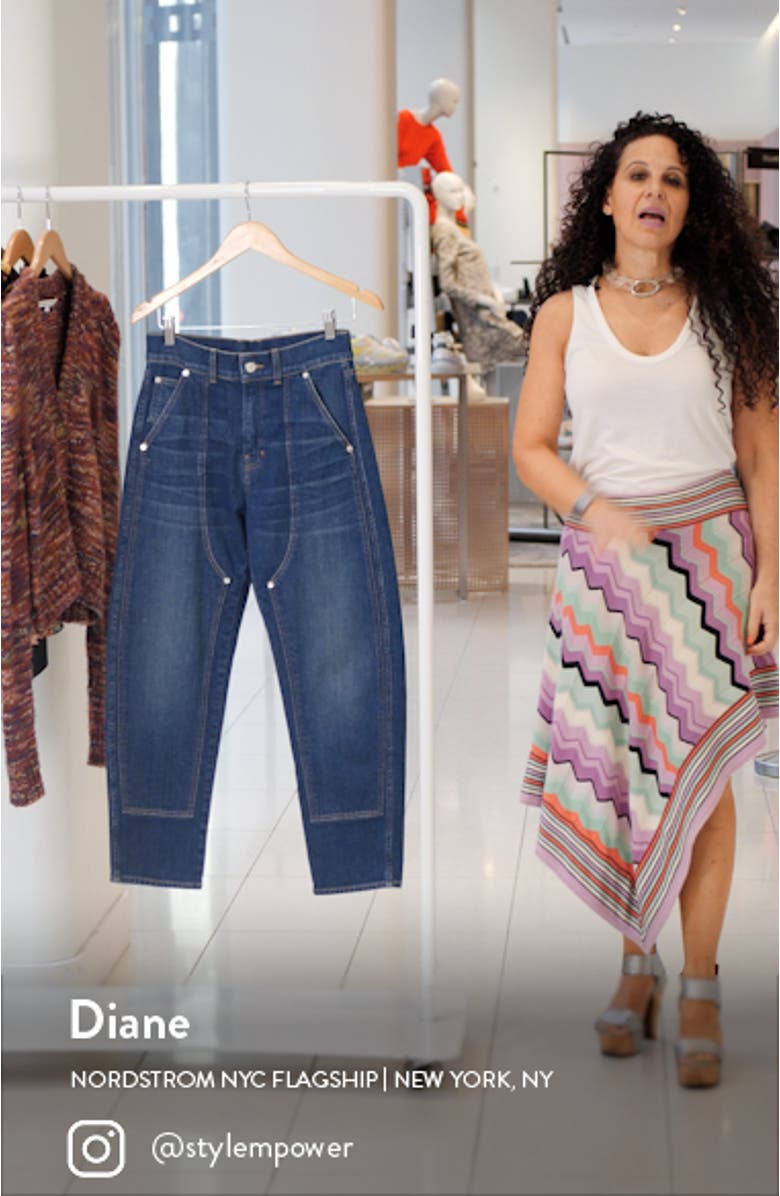 Charlie Chaps High Waist Ankle Barrel Jeans, sales video thumbnail
