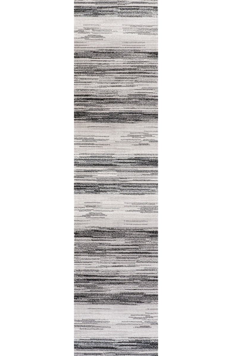 JONATHAN Y Austin Gradient Striped Area Rug, Main, color, Gray/Black