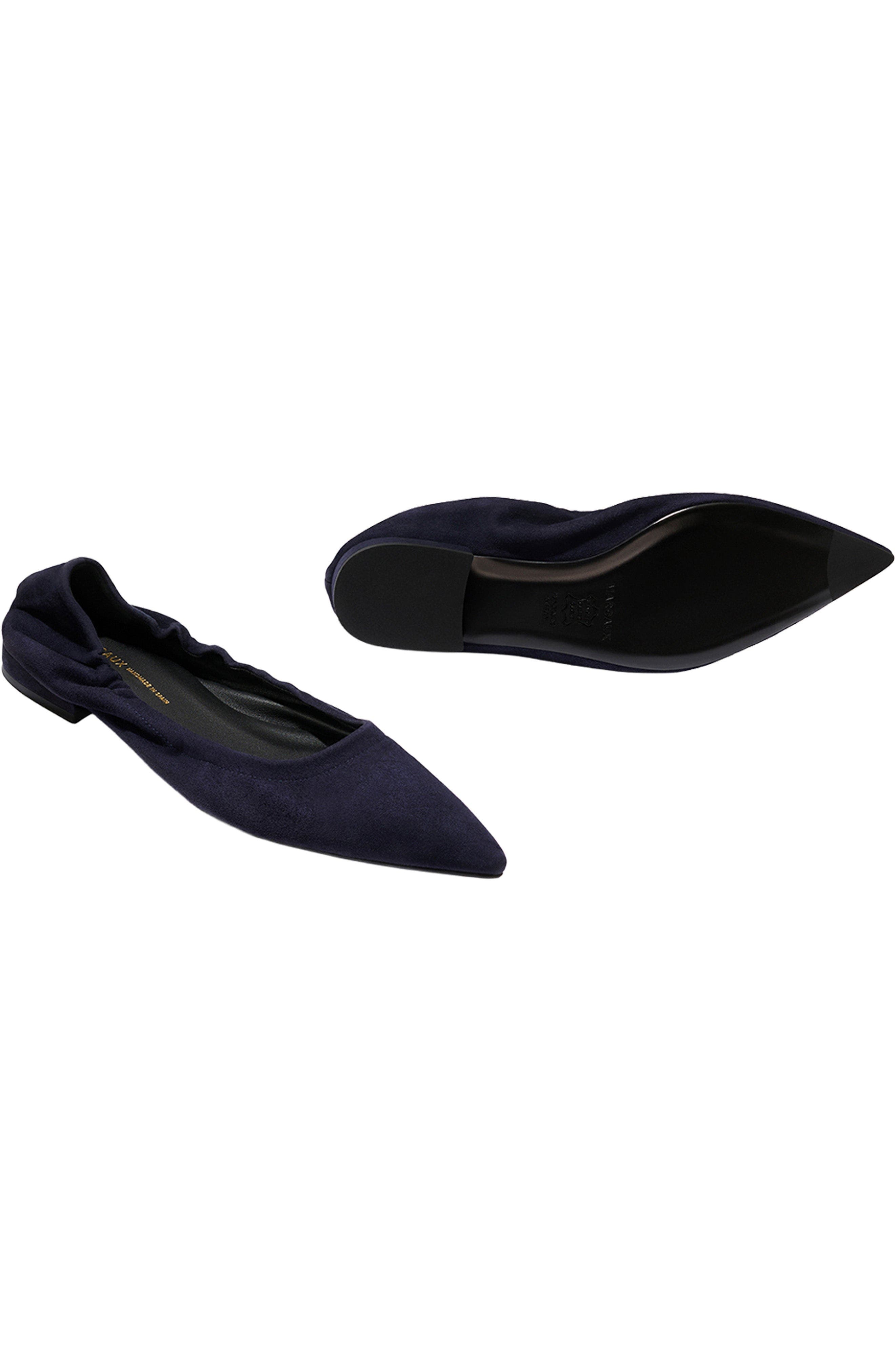 The Roma Ballet Flat, Alternate, color, Indigo Suede