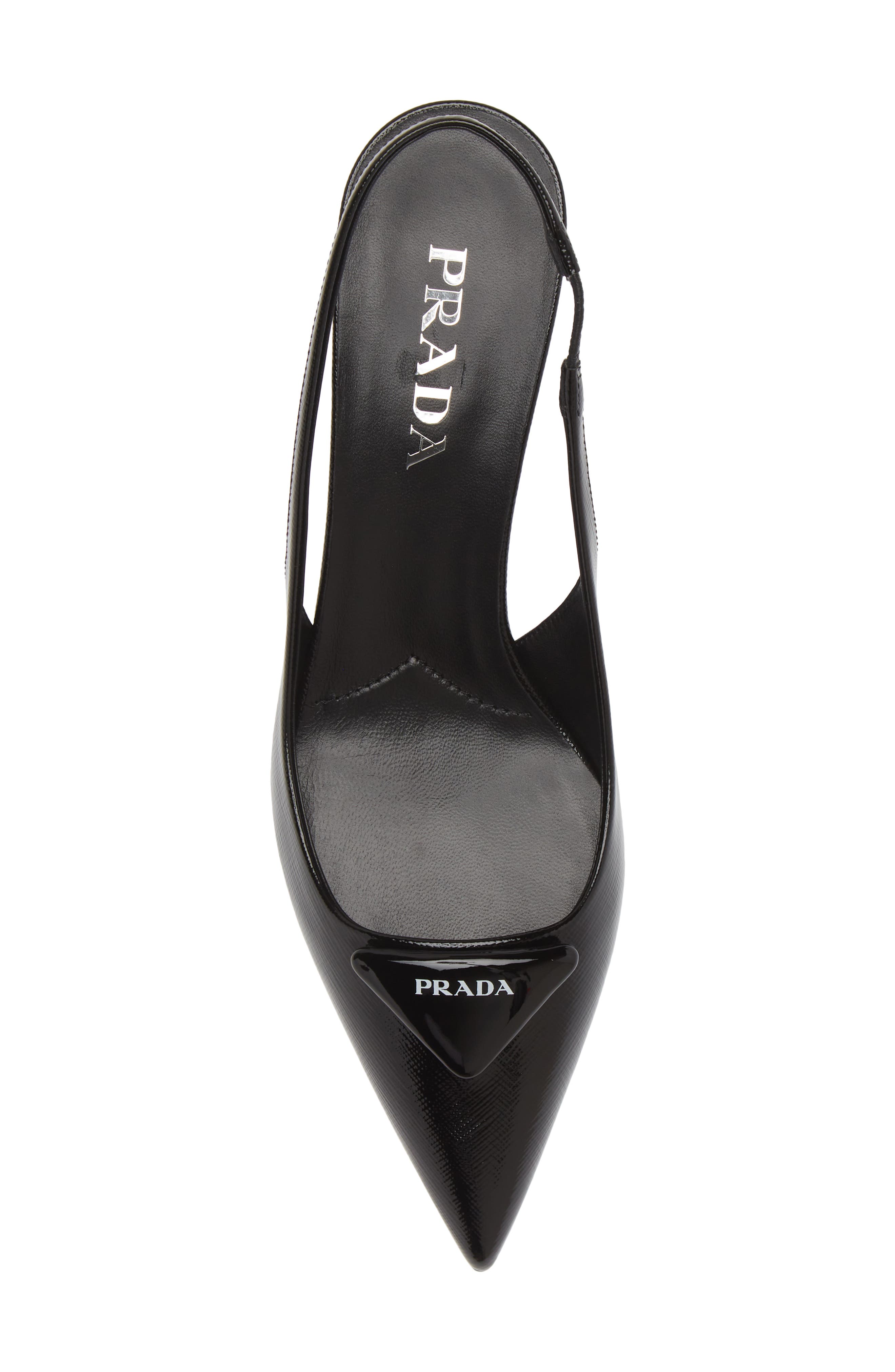 Prada Modellerie Pointed Toe Slingback Pump, Alternate, color, 
