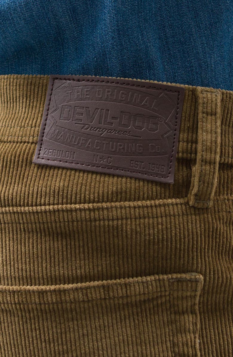 Devil-Dog Dungarees Stretch Corduroy Five Pocket Pants, Alternate, color, 