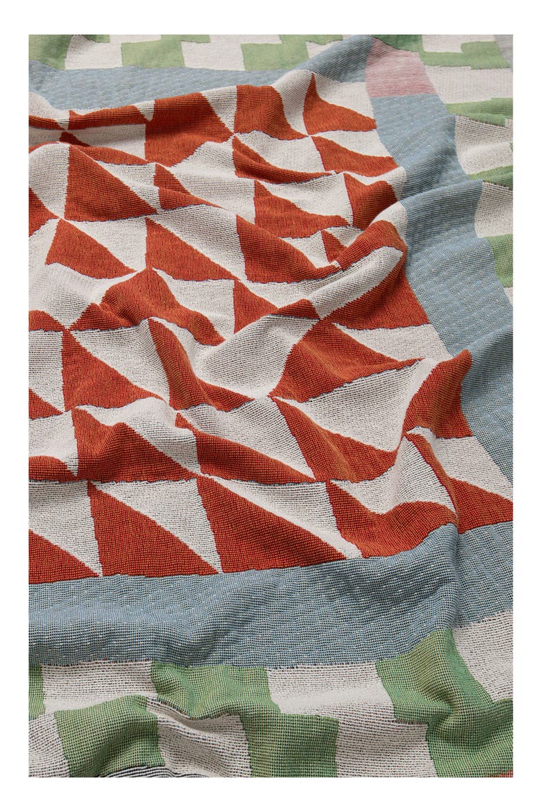 Barlow Woven Throw Blanket, Alternate, color, PINK MULTI