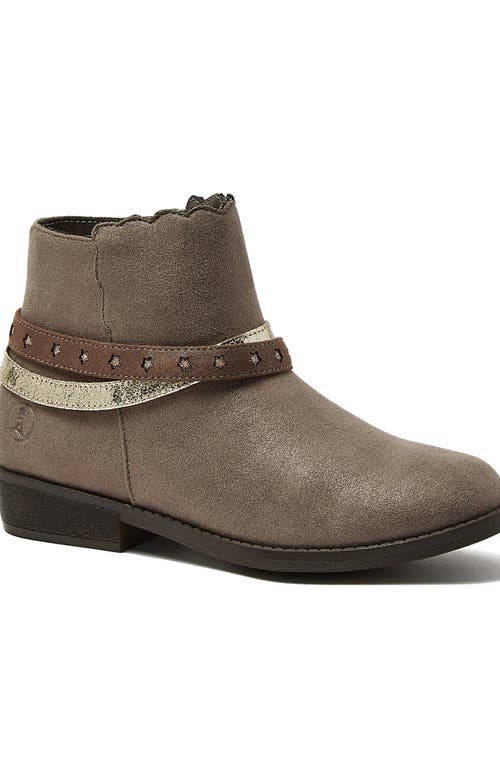 Lands' End Kids' Girls Shimmer Zip Up Western Booties In Multi