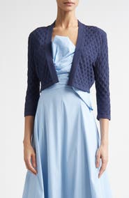 Lela Rose Diamond Pointelle Bolero