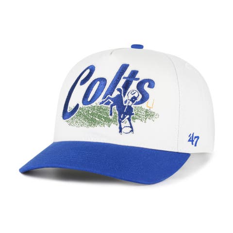 Men's '47 Cream Indianapolis Colts Throwback Enfield Hitch Adjustable Hat