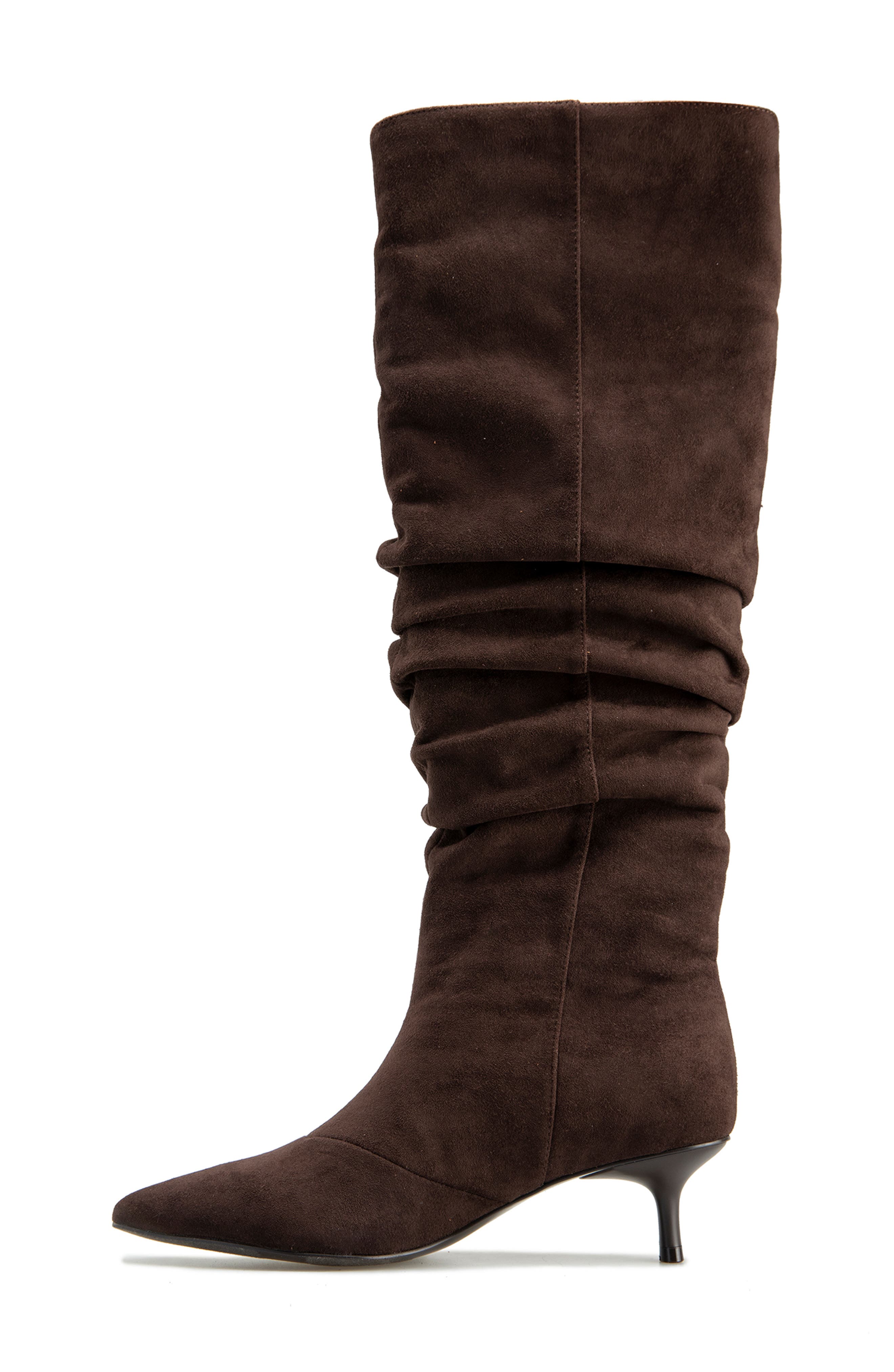 Penelope Faux Suede Knee High Boot, Alternate, color, ESPRESSO FAUX SUEDE