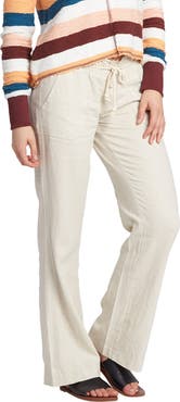 Roxy Oceanside Linen Blend Drawstring Pants