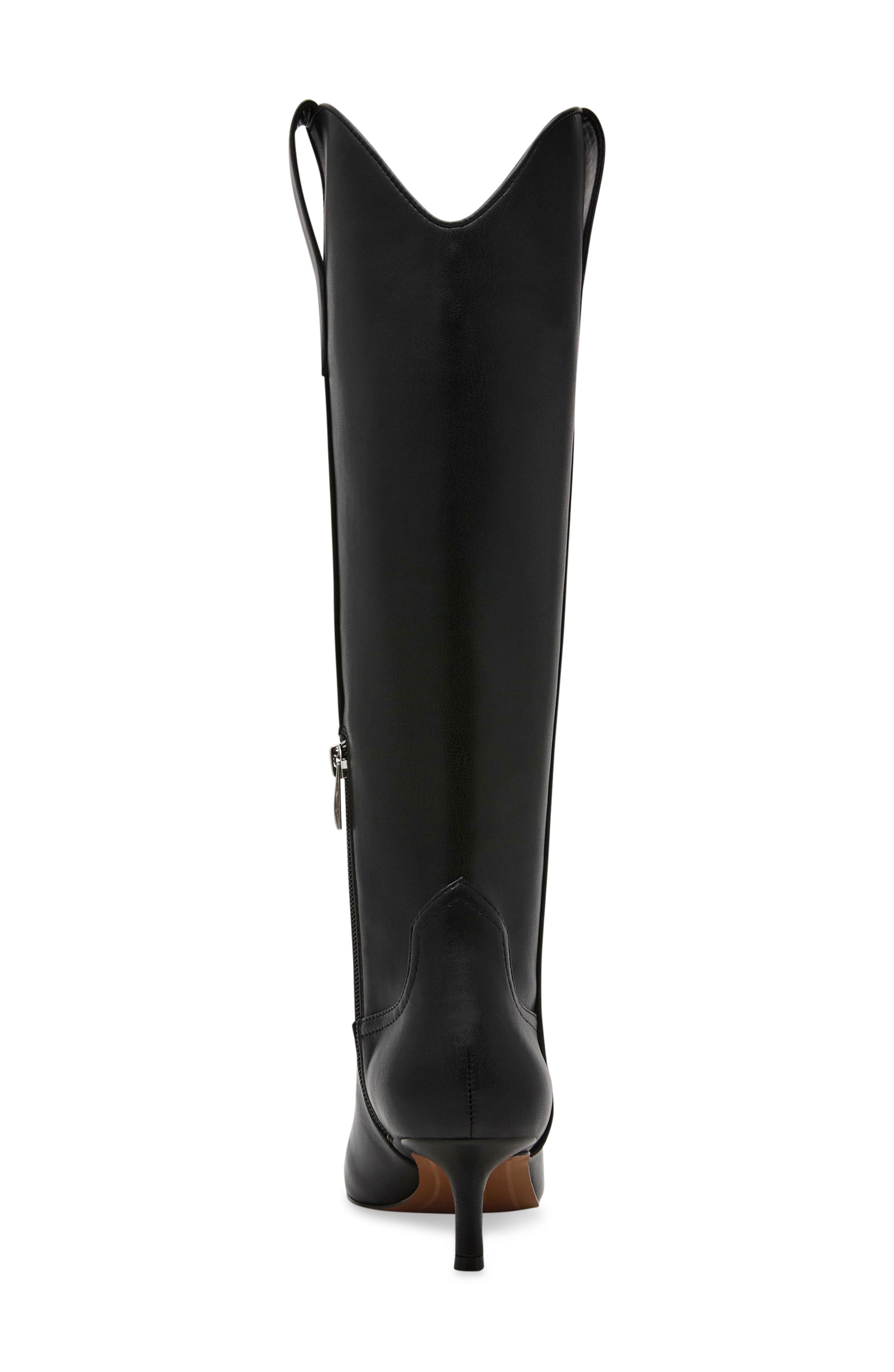 Steven New York Britt Knee High Western Boot, Alternate, color, Black