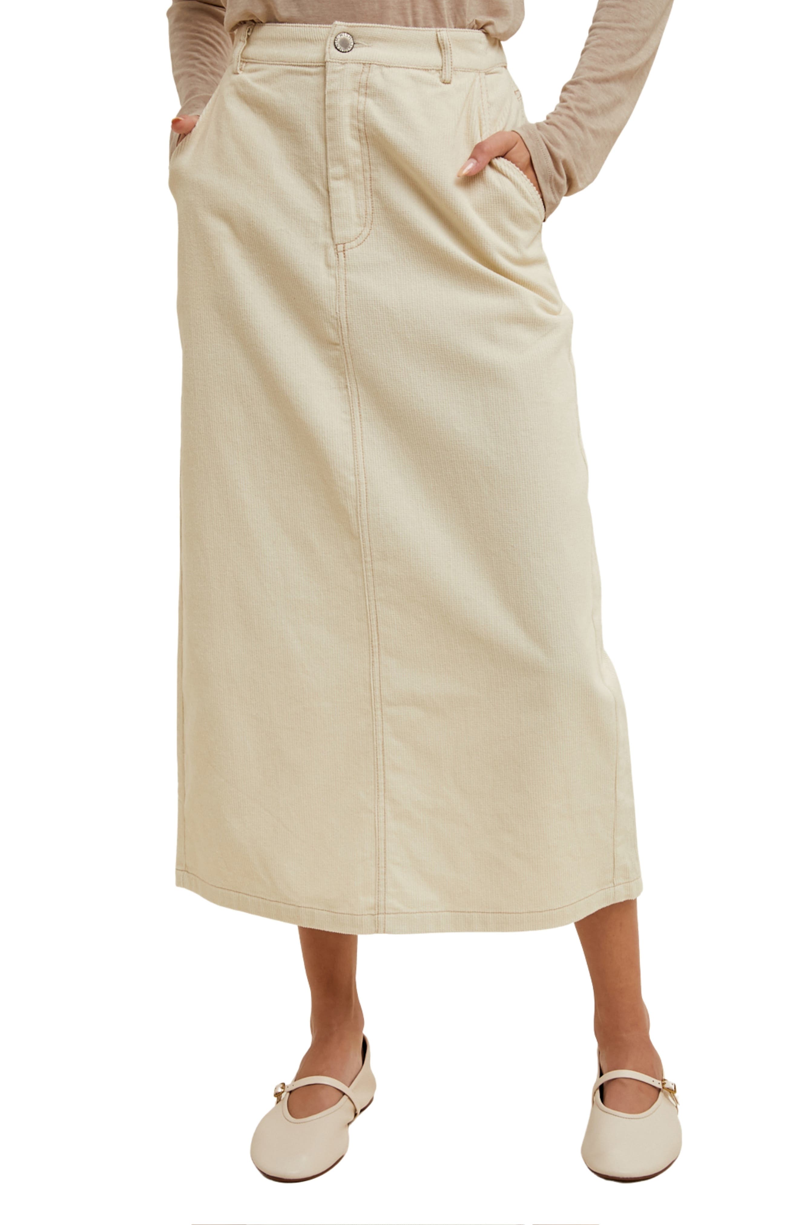 Corduroy Midi Skirt - image 5