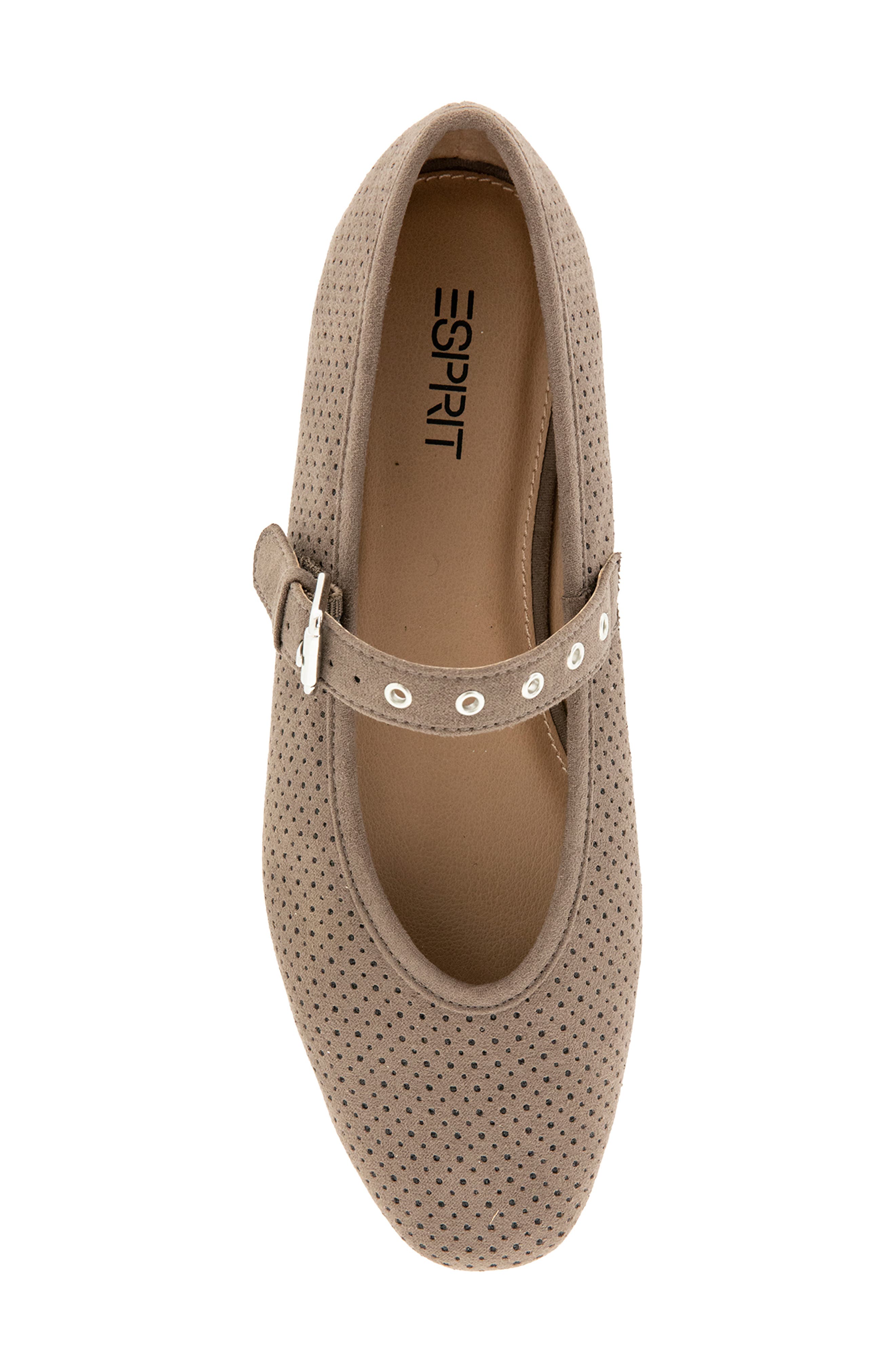 Deacon Faux Leather Mary Jane Flat, Alternate, color, TAUPE