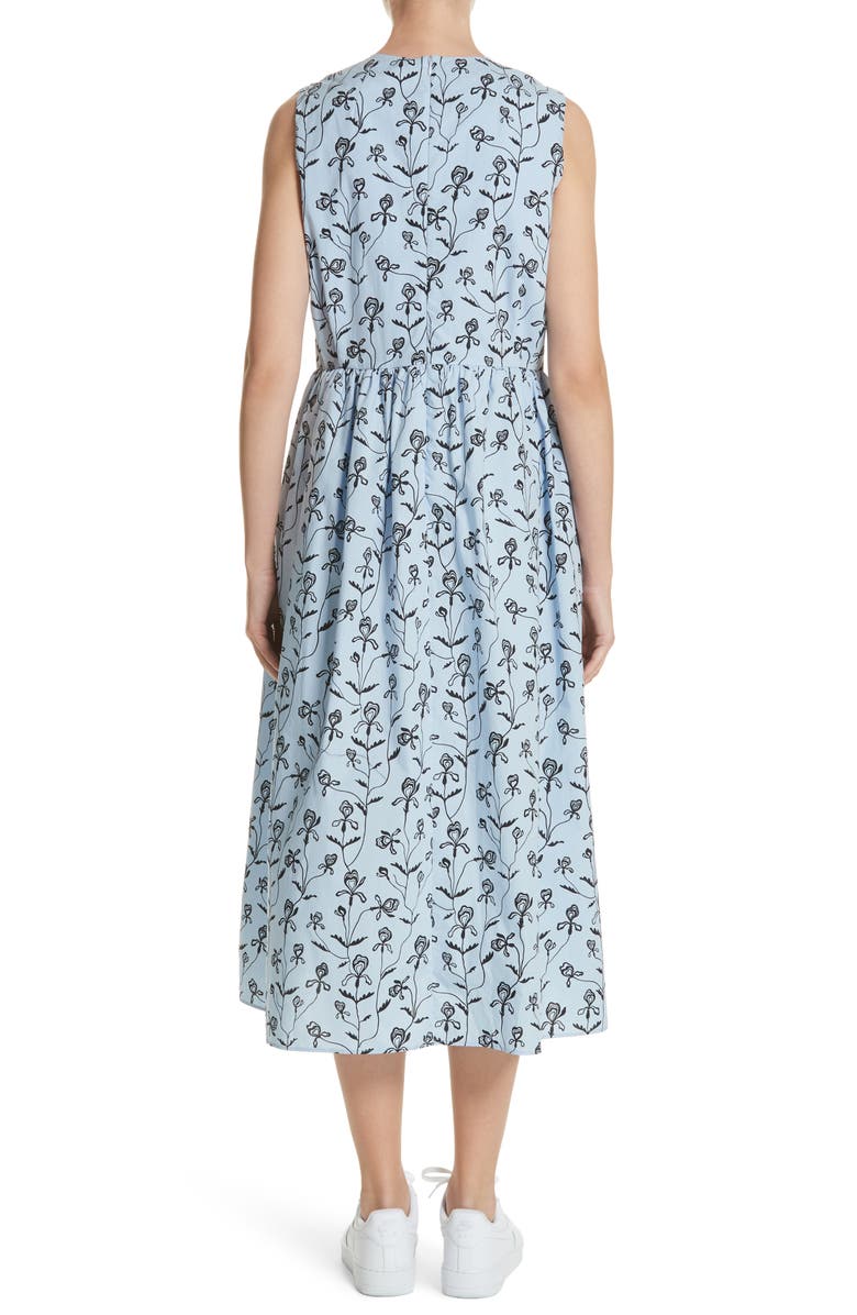 Sofie D'Hoore Floral Print Sleeveless Dress, Alternate, color,