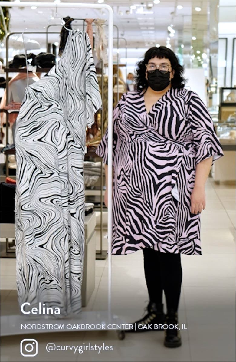 Black Marble Print One-Shoulder Jumpsuit, sales video thumbnail