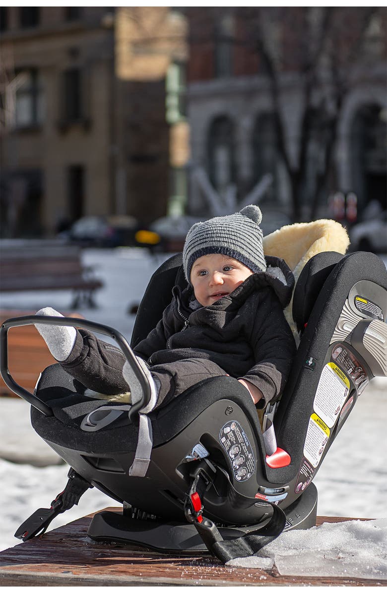 NATURAL Cozy Baby Lambskin Car Seat Traveler - Cornsilk Cream, Alternate, color,