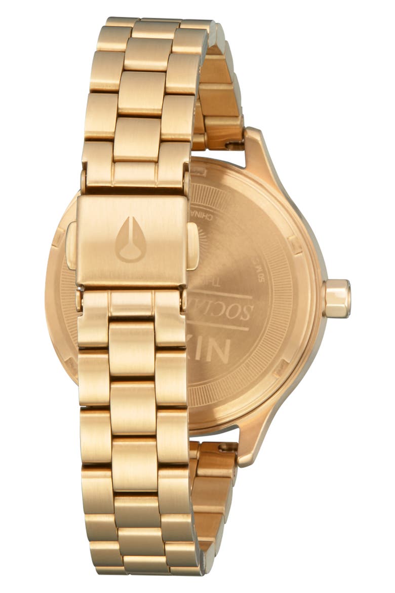 Optimist Bracelet Watch, 33.5mm, Alternate, color, ALL LIGHT GOLD