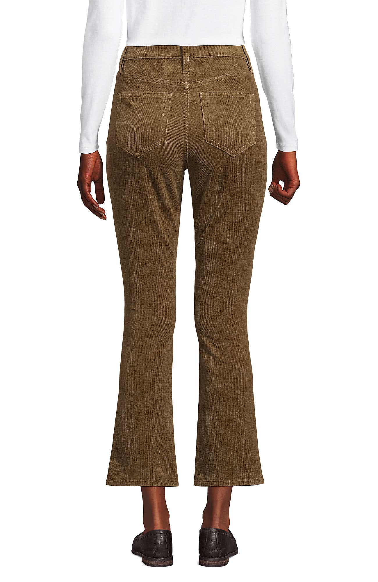 High Rise Corduroy Kick Crop Pants - image 4