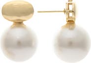 RIVKA FRIEDMAN Genuine Pearl Drop Earrings