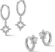 GLAZE JEWELRY Star Hoop Earrings Set