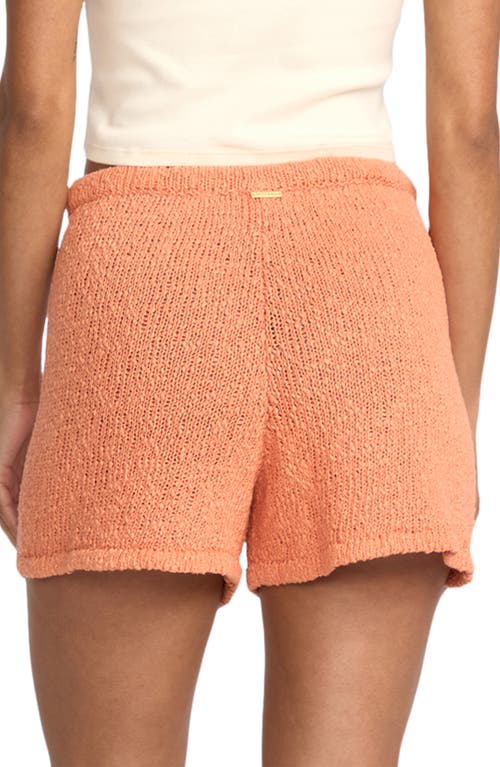 Billabong Gia Sweater Shorts In Orange