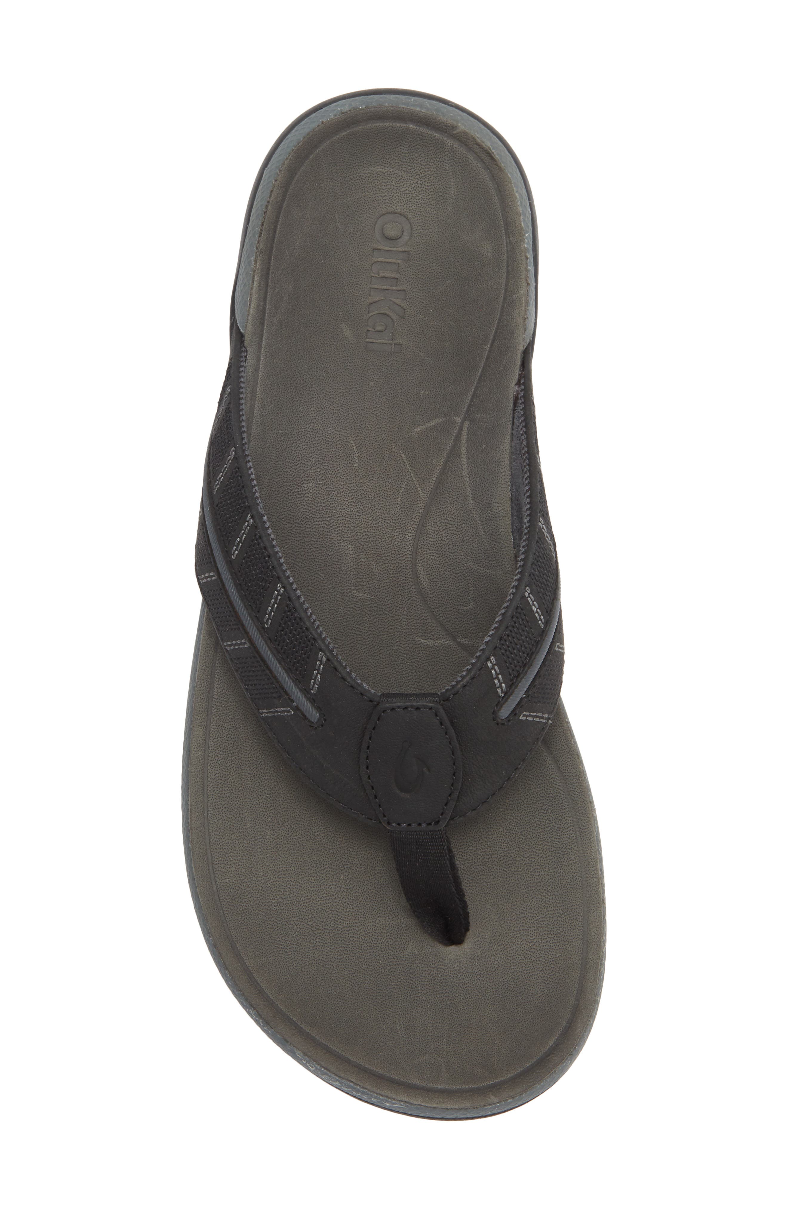 OluKai Tuahine Waterproof Flip Flop, Alternate, color, Lava Rock / Dark Shadow