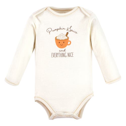 Touched By Nature Organic Cotton Long-sleeve Bodysuits In Multi
