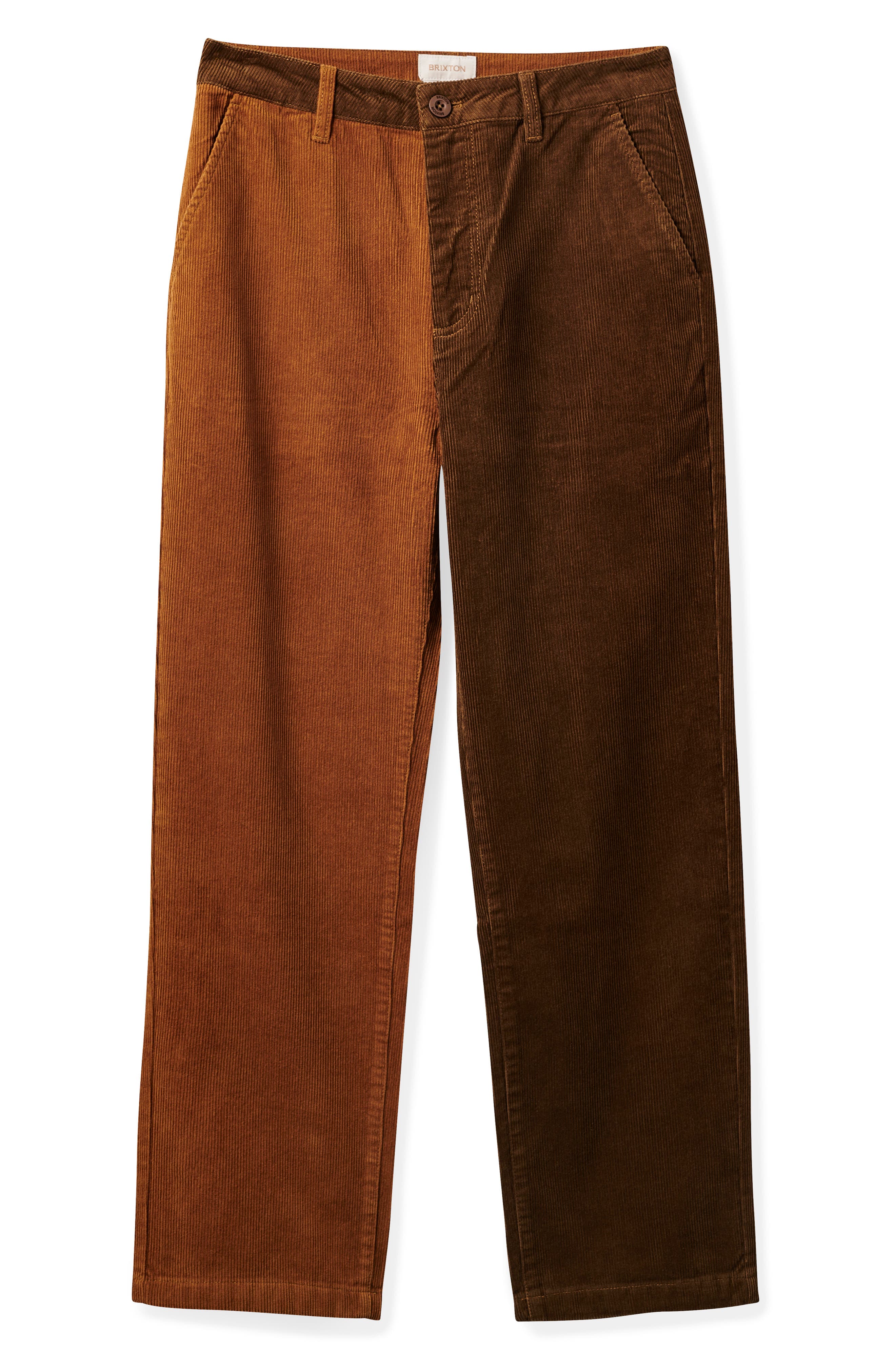Brixton Victory Colorblock Corduroy Wide Leg Pants