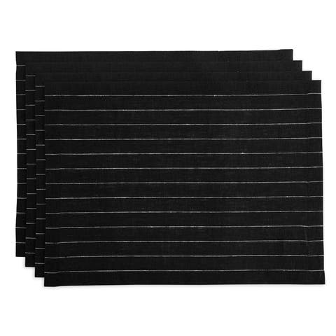 Linen Placemats - Pinstripe, 14" x 19" Inch