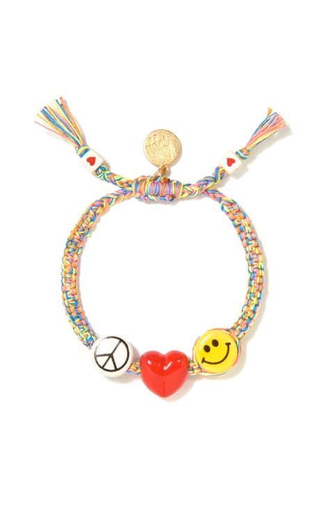 Peace, Love, and Happiness Bracelet