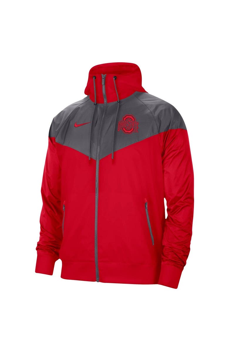 Nike Men's Nike Scarlet Ohio State Buckeyes Windrunner Full-Zip Jacket, Alternate, color, 