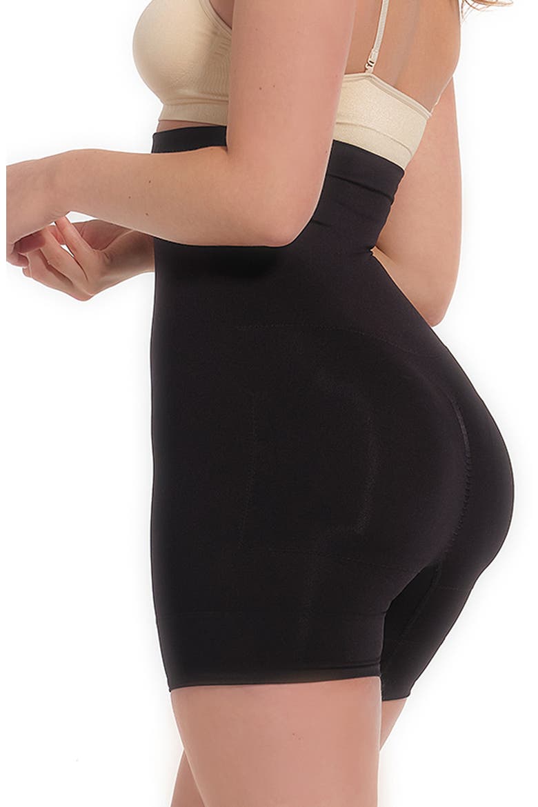 Booty Boost High Waist Shaper Shorts, Alternate, color, BLACK