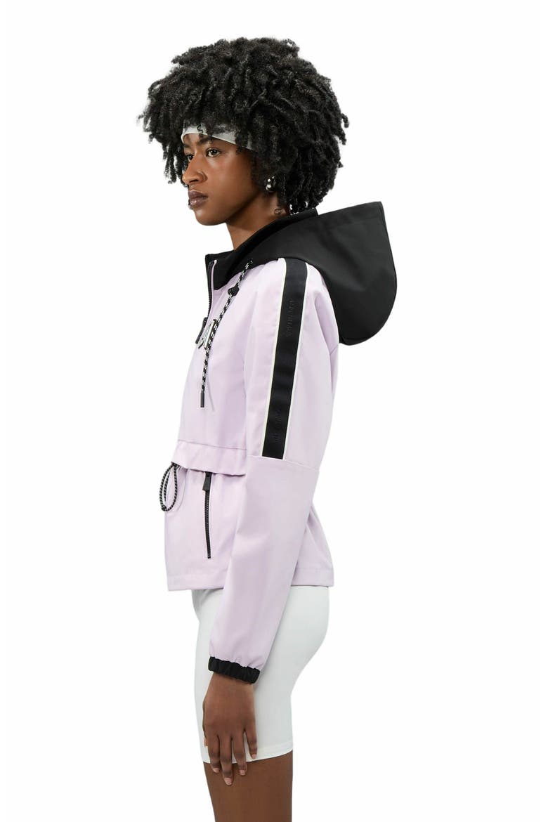 Women's Enneth Hooded Windbreaker with Adjustable waist, Alternate, color, Orchid Ice