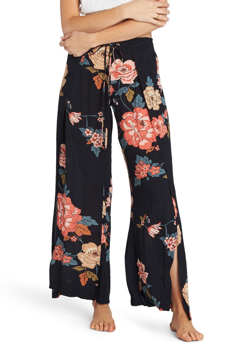 Billabong Adventure Spirit Print Wrap Front Pants, Main, color, 