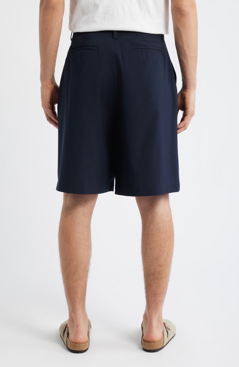 KROST Pleated Shorts, Alternate, color, Dark Navy