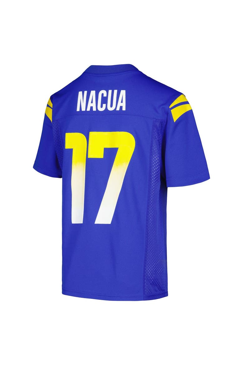 Youth Puka Nacua Royal Los Angeles Rams  Replica Player Jersey, Alternate, color, Royal