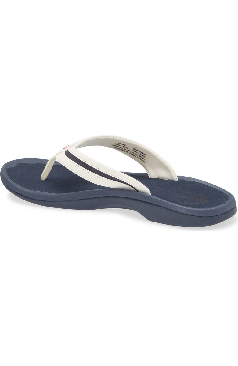 OluKai Ohana Plua Water Resistant Flip Flop, Alternate, color, White Sand/ Americana