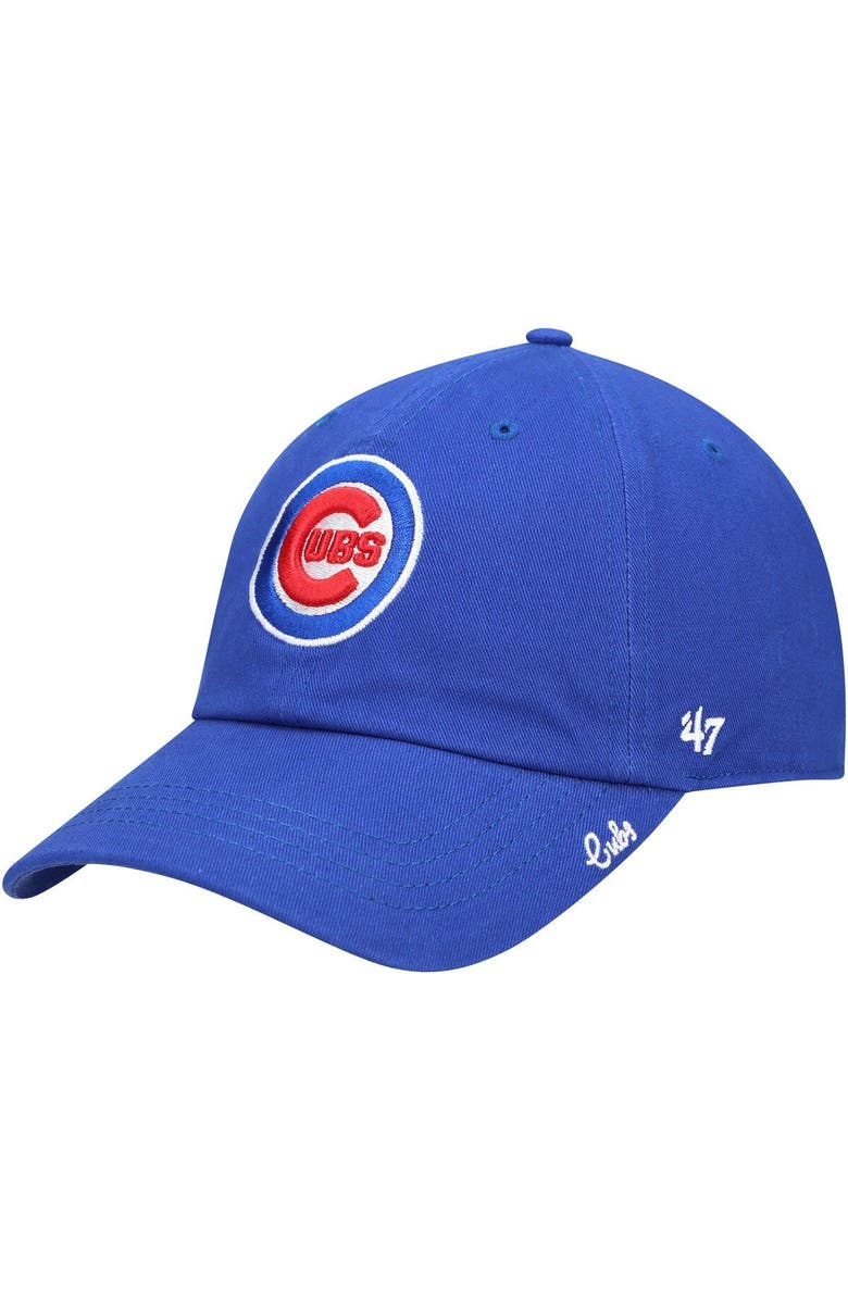 '47 Women's '47 Royal Chicago Cubs Team Miata Clean Up Adjustable Hat, Main, color, Royal