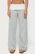 EDIKTED Idha Contrast Foldover Baggy Pants