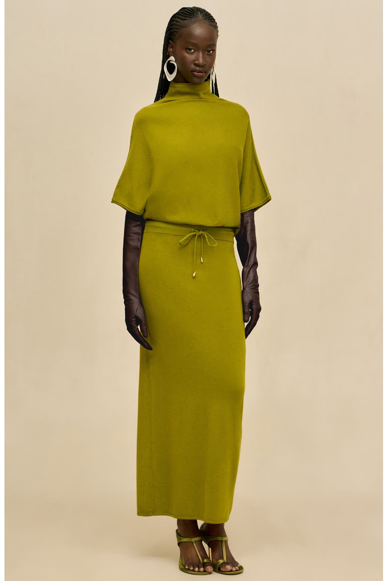 Nadine Maxi Skirt, Alternate, color, CHIVE