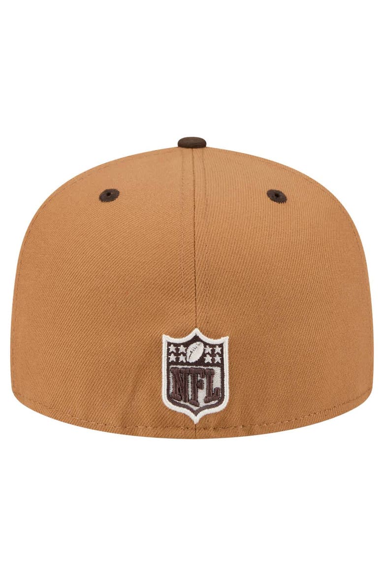 Men's New Era  Light Brown/Dark Brown Kansas City Chiefs Two-Tone Walnut 59FIFTY Fitted Hat, Alternate, color, Light Brown