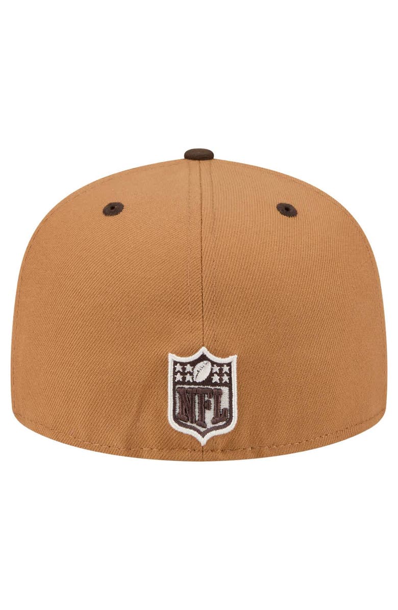 New Era Men's New Era Light Brown/Dark Brown Kansas City Chiefs Two-Tone Walnut 59FIFTY Fitted Hat, Alternate, color, Light Brown