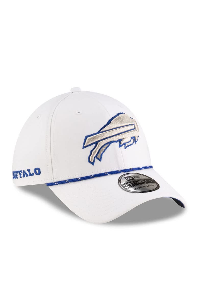 New Era Men's New Era  White Buffalo Bills 2025 Rivalries Collection Sideline 39THIRTY Flex Hat, Main, color, 